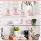 6 Pcs Easter Bunny Wooden Signs Wooden Rabbit Table Decor Pink Bunny Decoration Cute Rabbit Shaped Tabletop Centerpieces for Party Easter Gifts Home Tiered Tray Decor